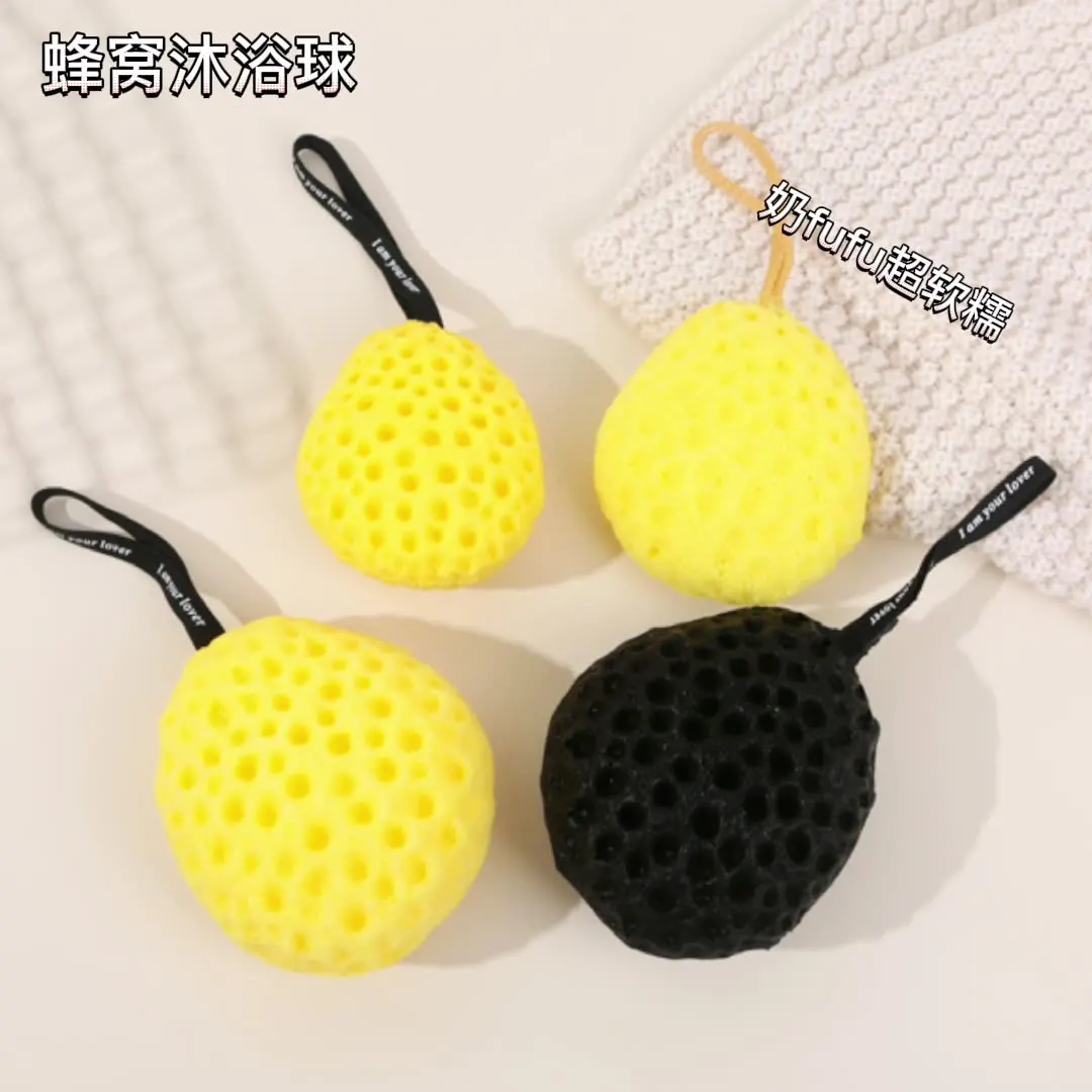 

Japanese Honeycomb Bath Ball Large Super Soft Sponge Bubble Bath High-end Non-scattering Dual-use Bath Flower
