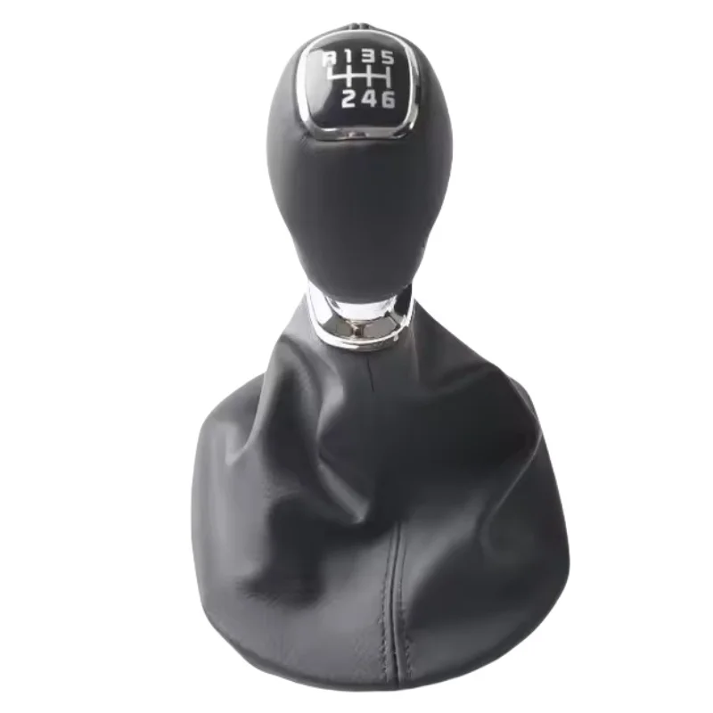 

6-скоростной черный кожаный автомобильный Стайлинг, ручка переключения передач, воротник багажника для Kia Sportage 2011-2016, аксессуары для стайлинга автомобилей