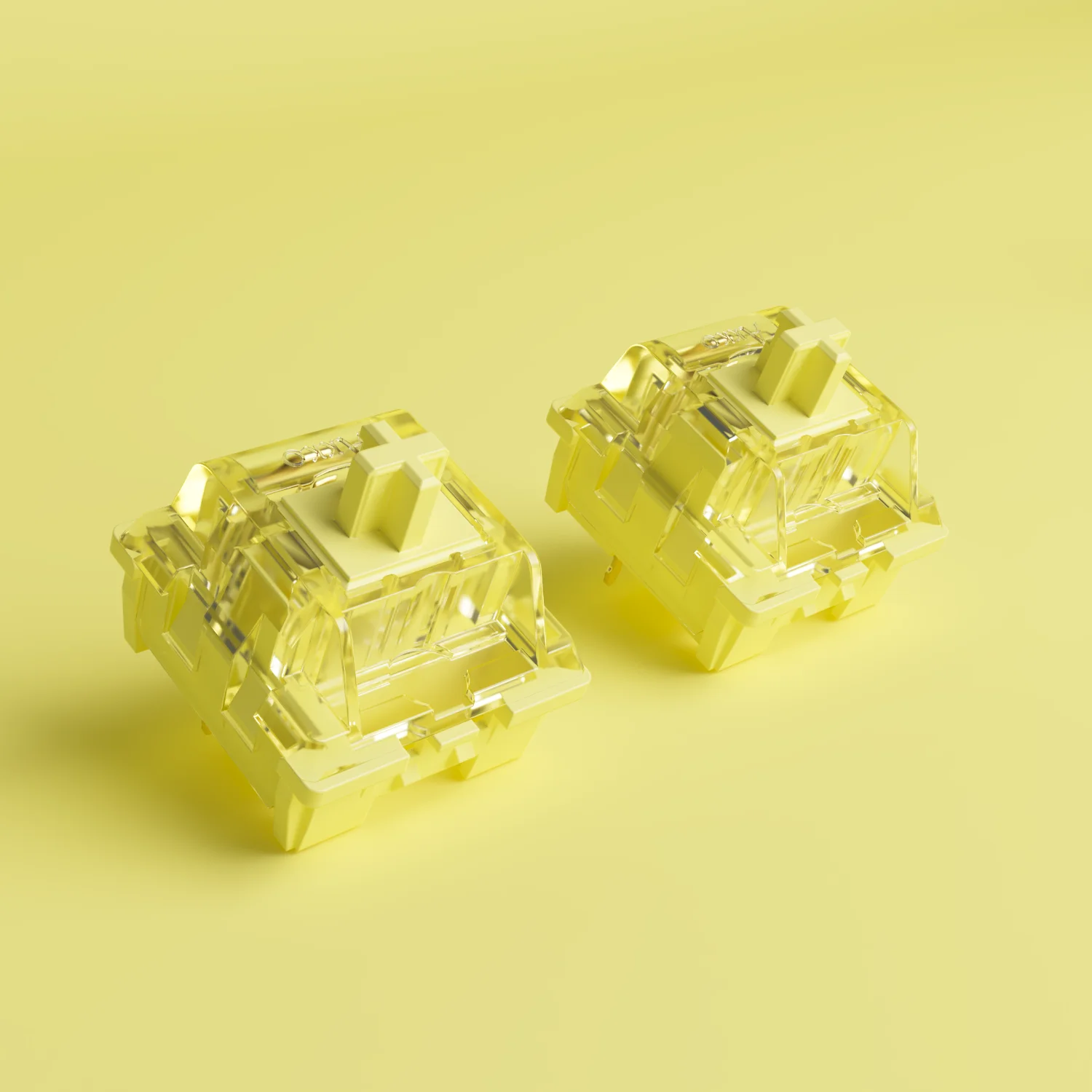 Cream yellow switch. Cream yellow switch