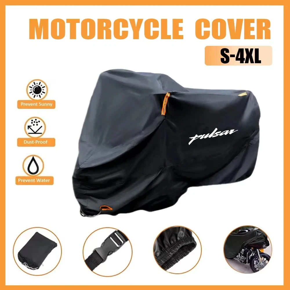 Фото Чехол для мотоцикла Bajaj Pulsar 200 Pulsar 125 135 150 160 180, водонепроницаемый, всесезонный, защита от пыли и ультрафиолета №1