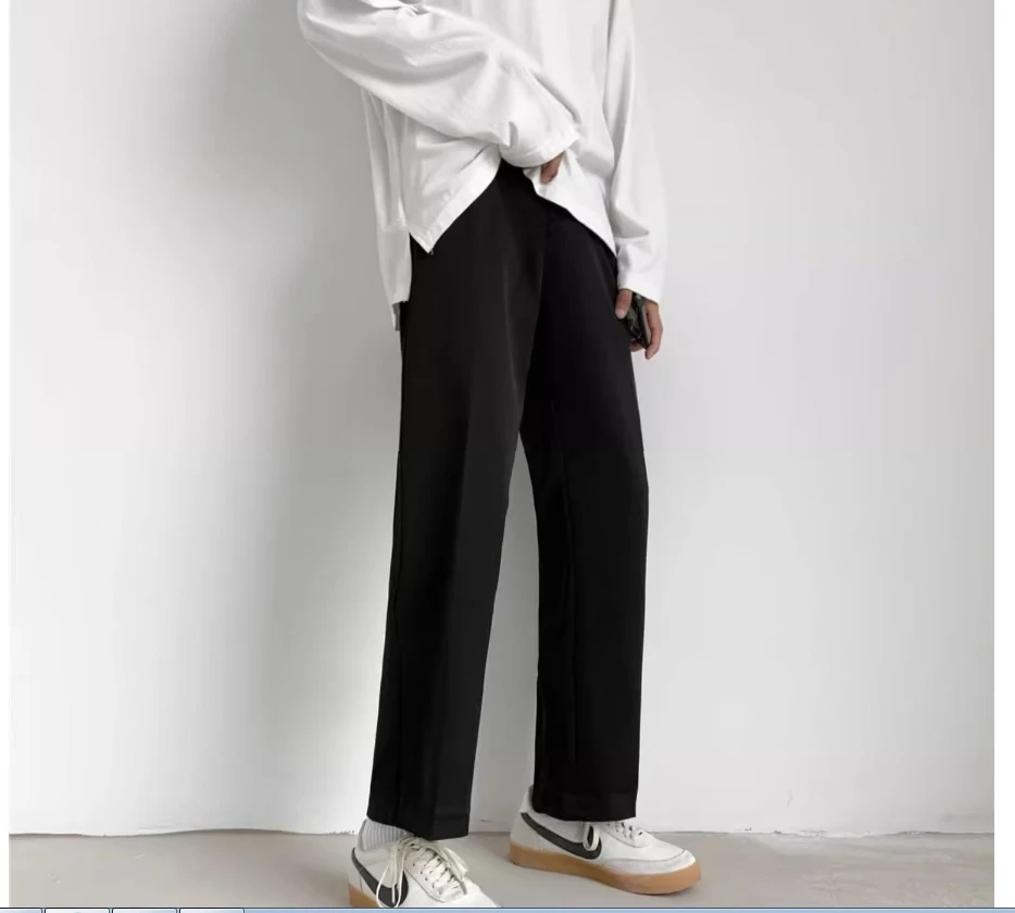 Men's solid color casual pants outdoor versatile straight leg