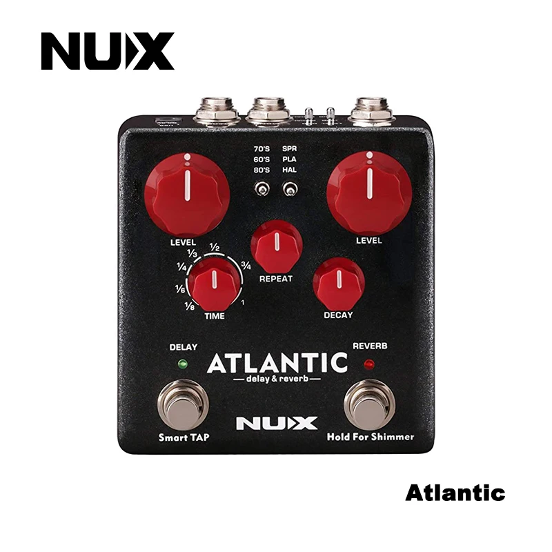 

Педаль эффектов задержки и реверберации NUX Atlantic Multi с внутренней маршрутизацией и вторичными эффектами реверберации
