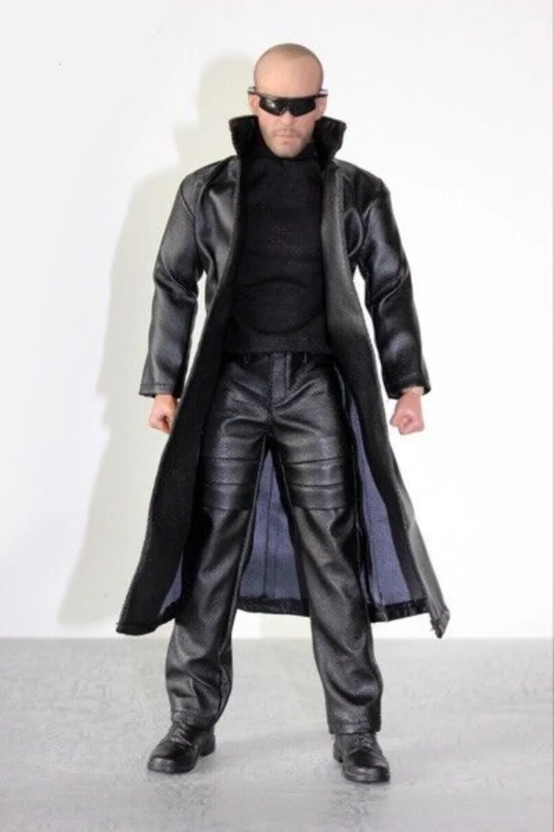 

1:6th Scale Black Faux Coat Set ( Coat+ Pants + Vest) For 12" Male Figure