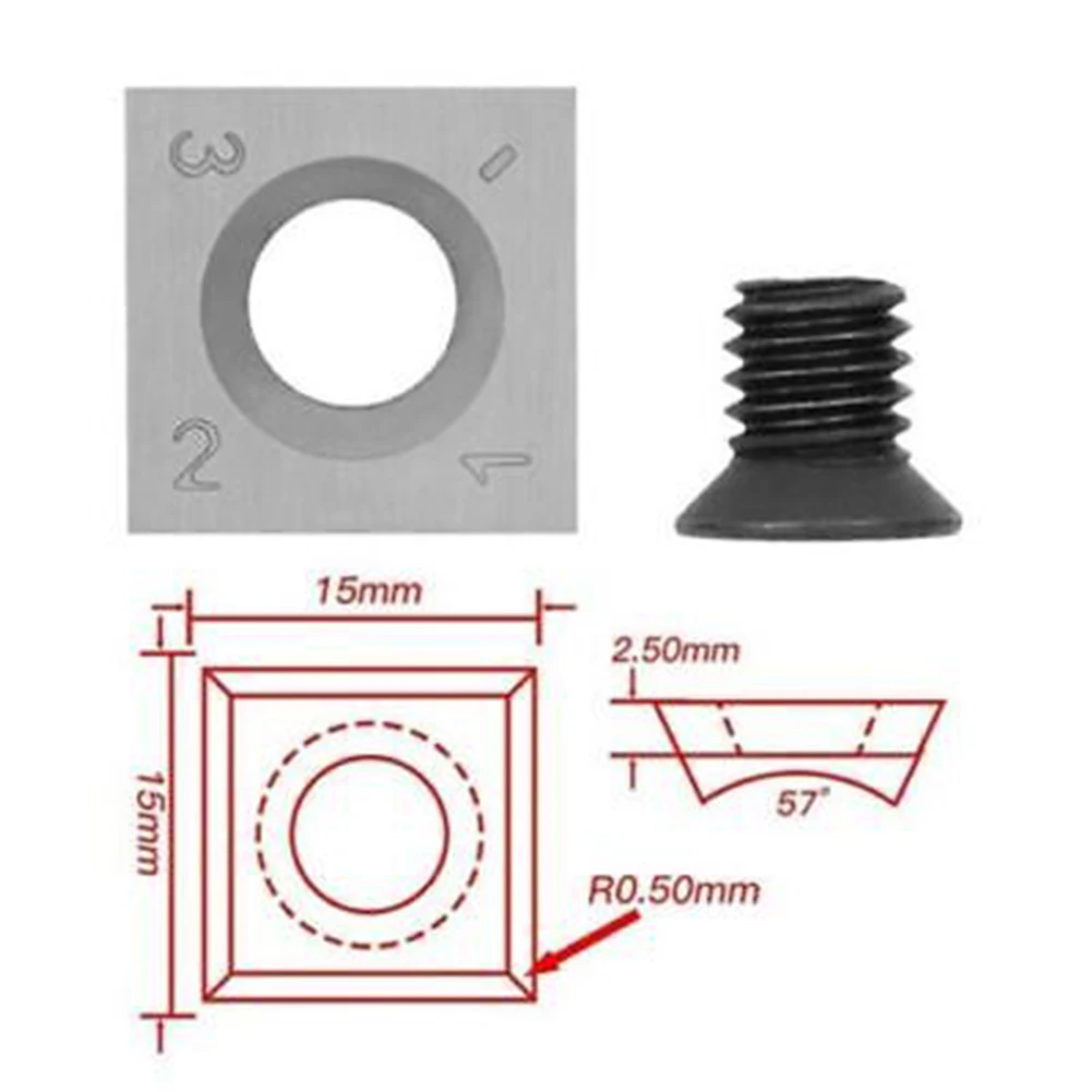 

Hot Sale Inserts Blades Lathe Holder Tool 10pcs/set Carbide For Chisel Metalworking Milling Cutter Silver Tips