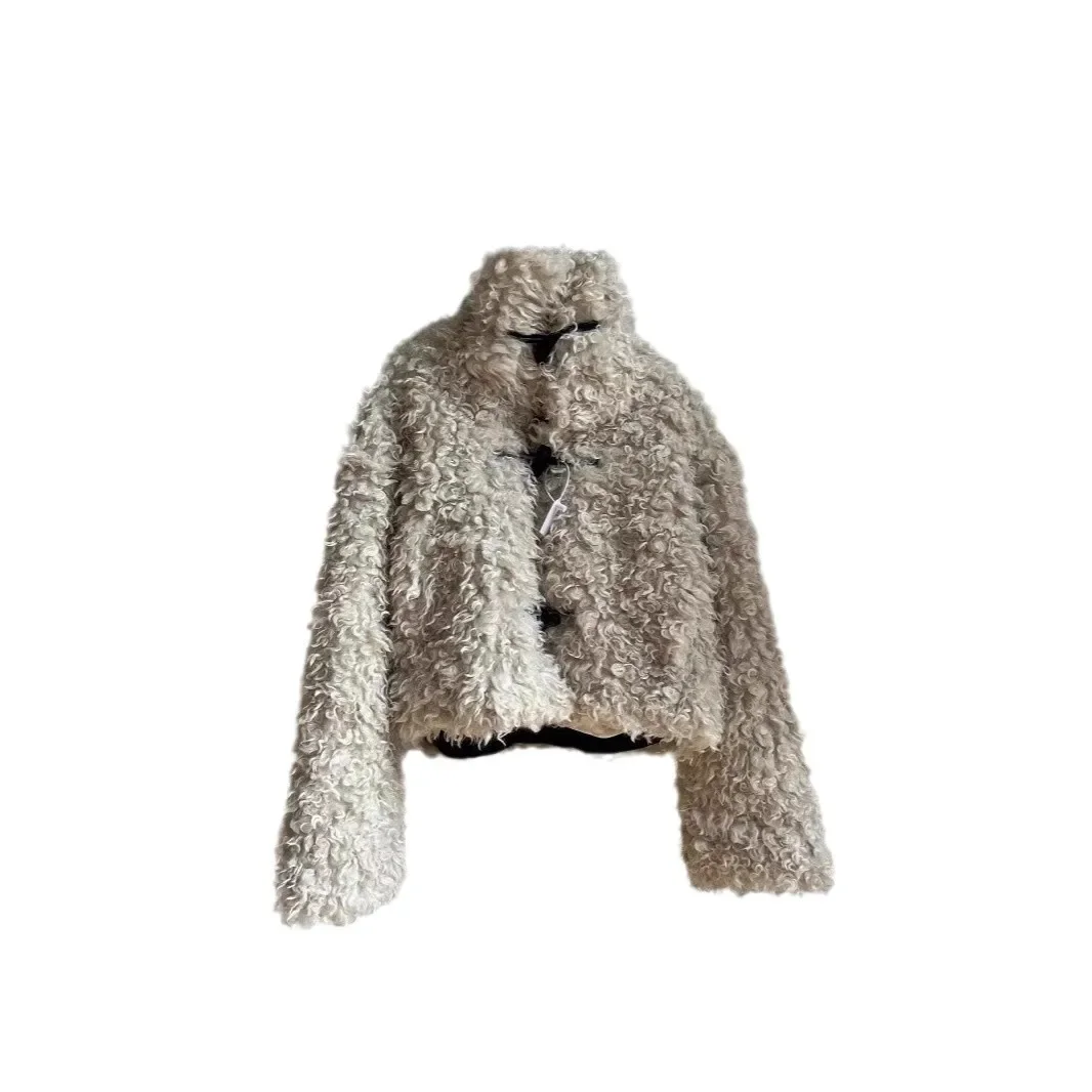 Новинка 2024 осенне-зимняя женская плюшевая куртка с капюшоном мягкий и ленивый