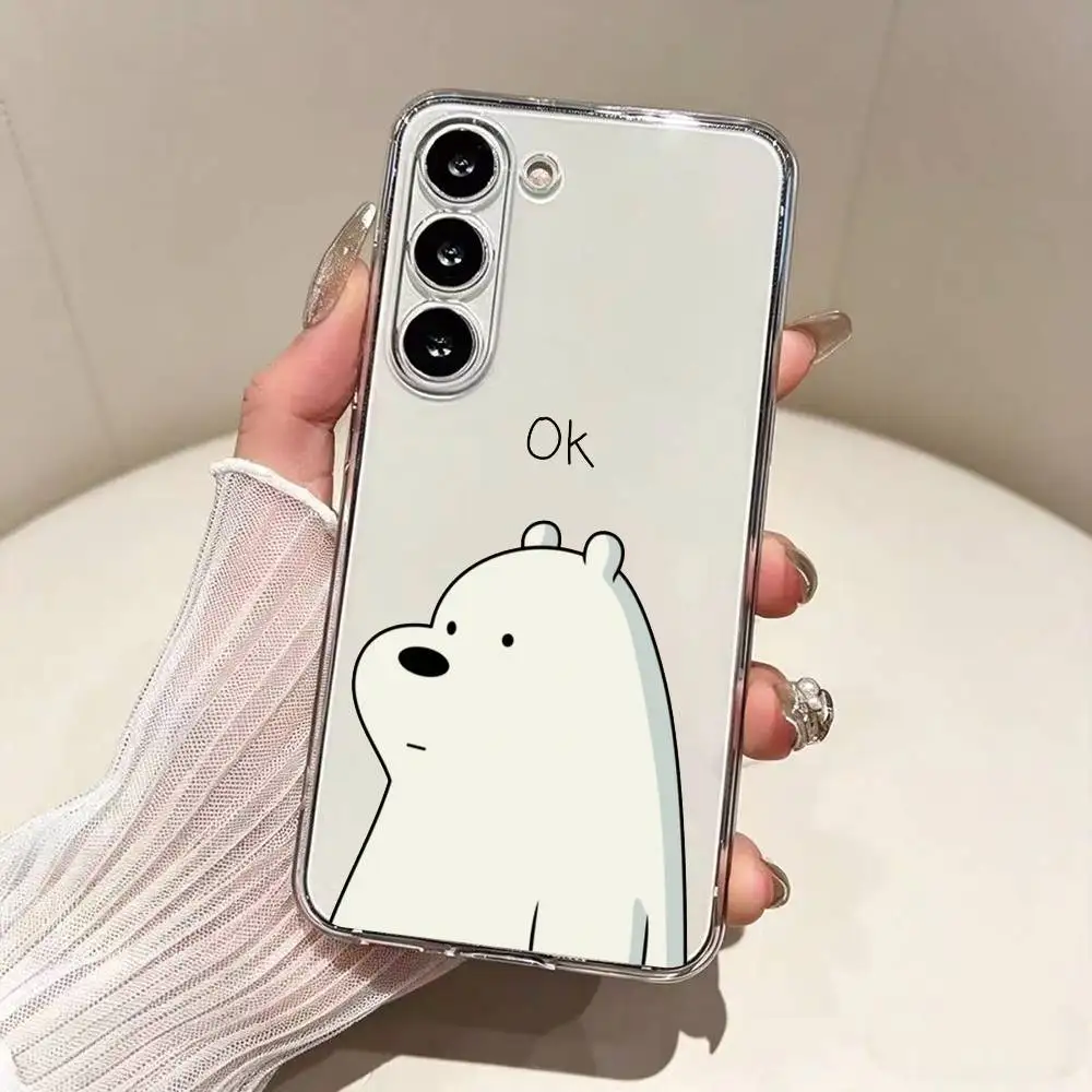 Фото Чехол для телефона с изображением мультяшных медведей W-We B-Bare для Samsung A10,12,20,21S,30,31,40,50,51,52,70,71, прозрачный чехол №3