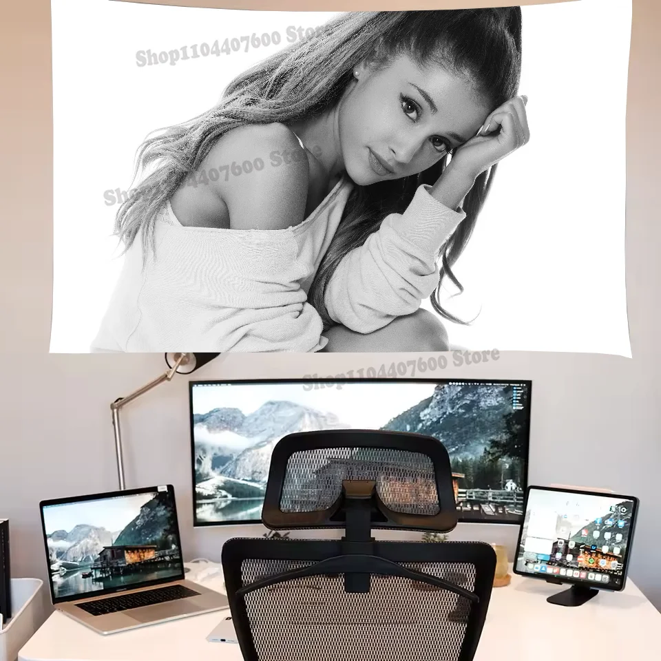 Горячая певица A-Ariana G-Grandes гобелен с принтом украшение на холсте путешествие