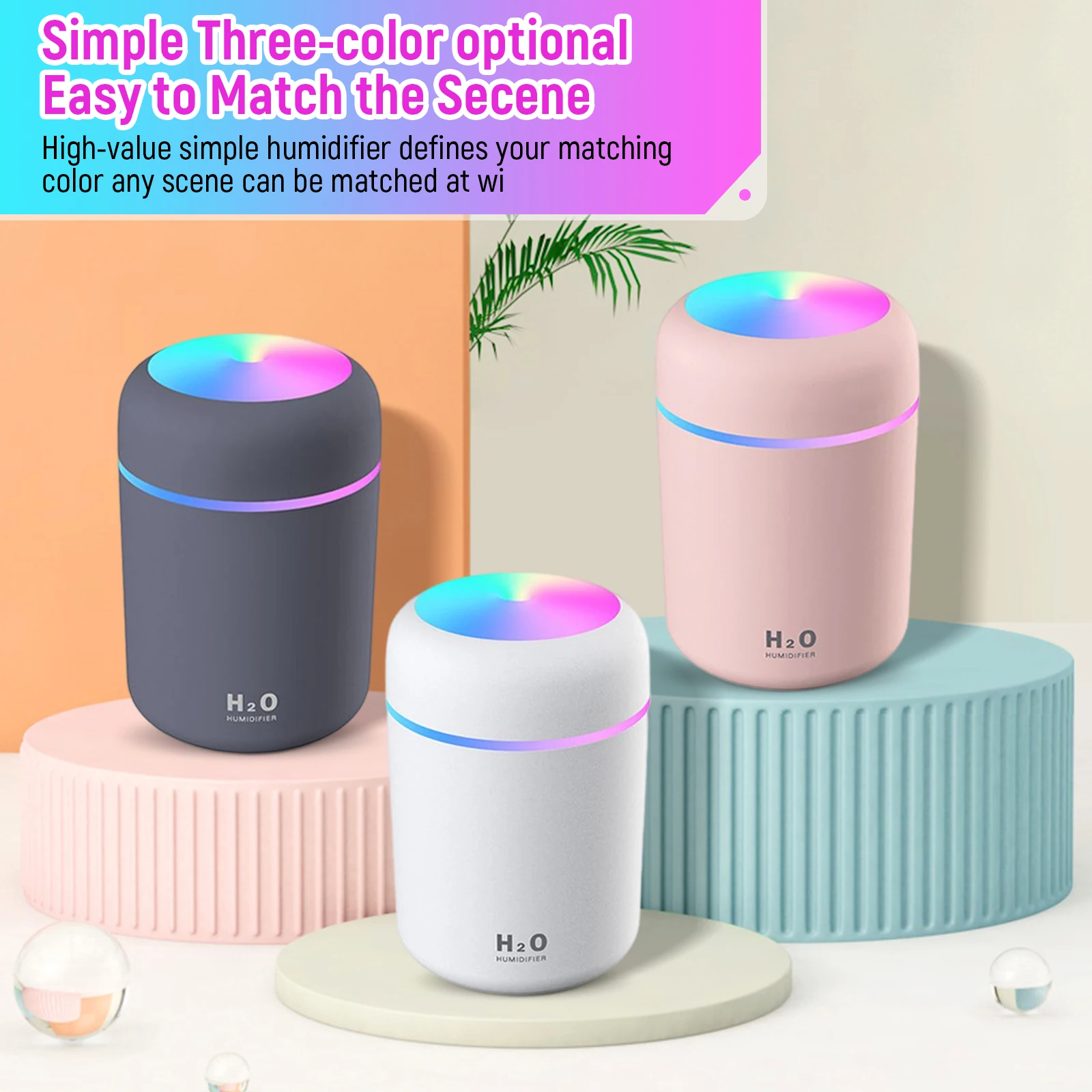 

Ultrasonic Essential Car Aromatherapy Purifier Mist Cool Oil Home for Maker USB Aroma Portable Diffuser Air 300ml Humidifier