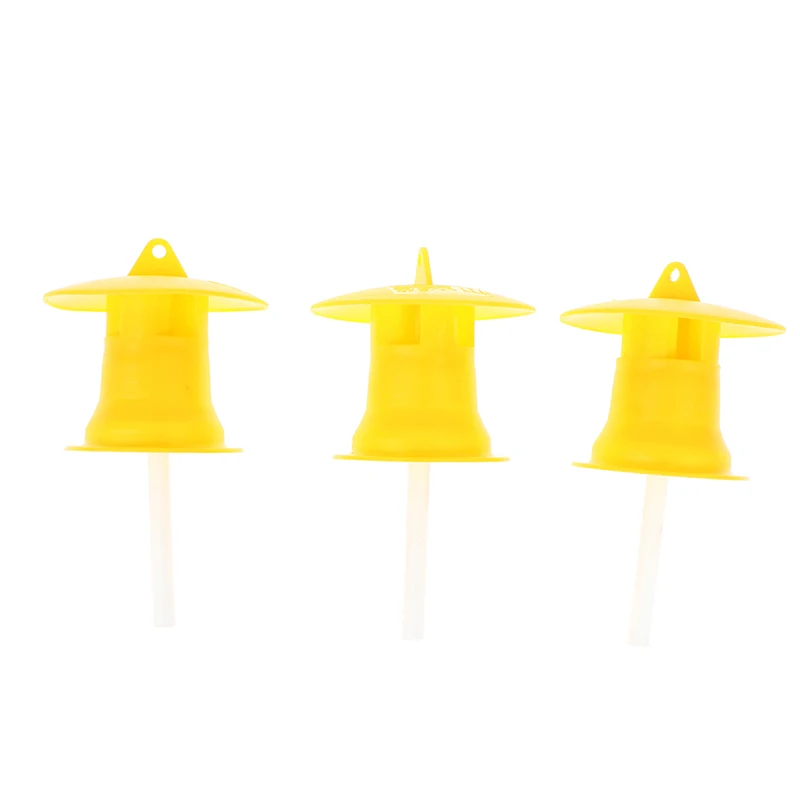 

5Pcs Fruit Fly Trap Flycatcher Killer Plastic Yellow Drosophila Mosquito Trap Fly Catcher Pest Insect Control for Home Orchard