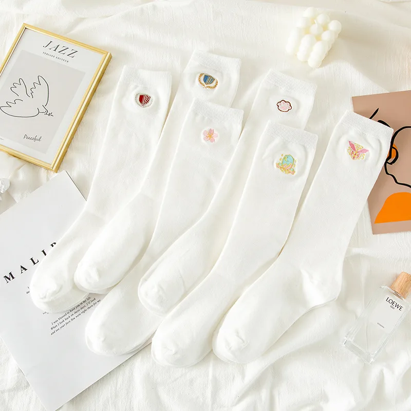 

Женские длинные чулки до колен в японском стиле