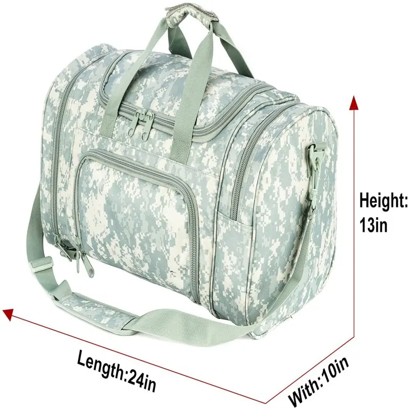 Gym Bags for Men Army Military Duffle Bag Travel Hiking Trekking Sports Bag (ACU)