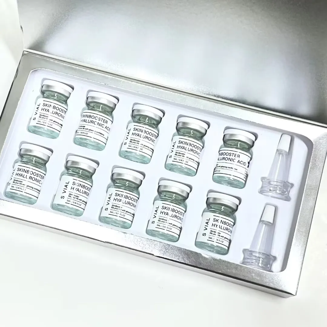 Фото Набор из 5 флаконов Hyaluronic Acid SkinBooster с PDRN, ниацинамидом и глутатионом для увлажнения и ухода за кожей, подходит для салонов красоты №1
