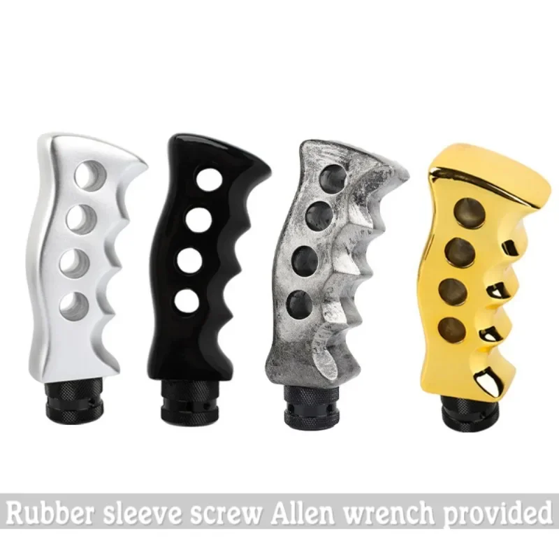 

13CM Car Knife Shape Gear Shift Knob Shifter Lever JDM Accessories Resin Aluminum Gear Shift Knob Head For Universal Manual Car