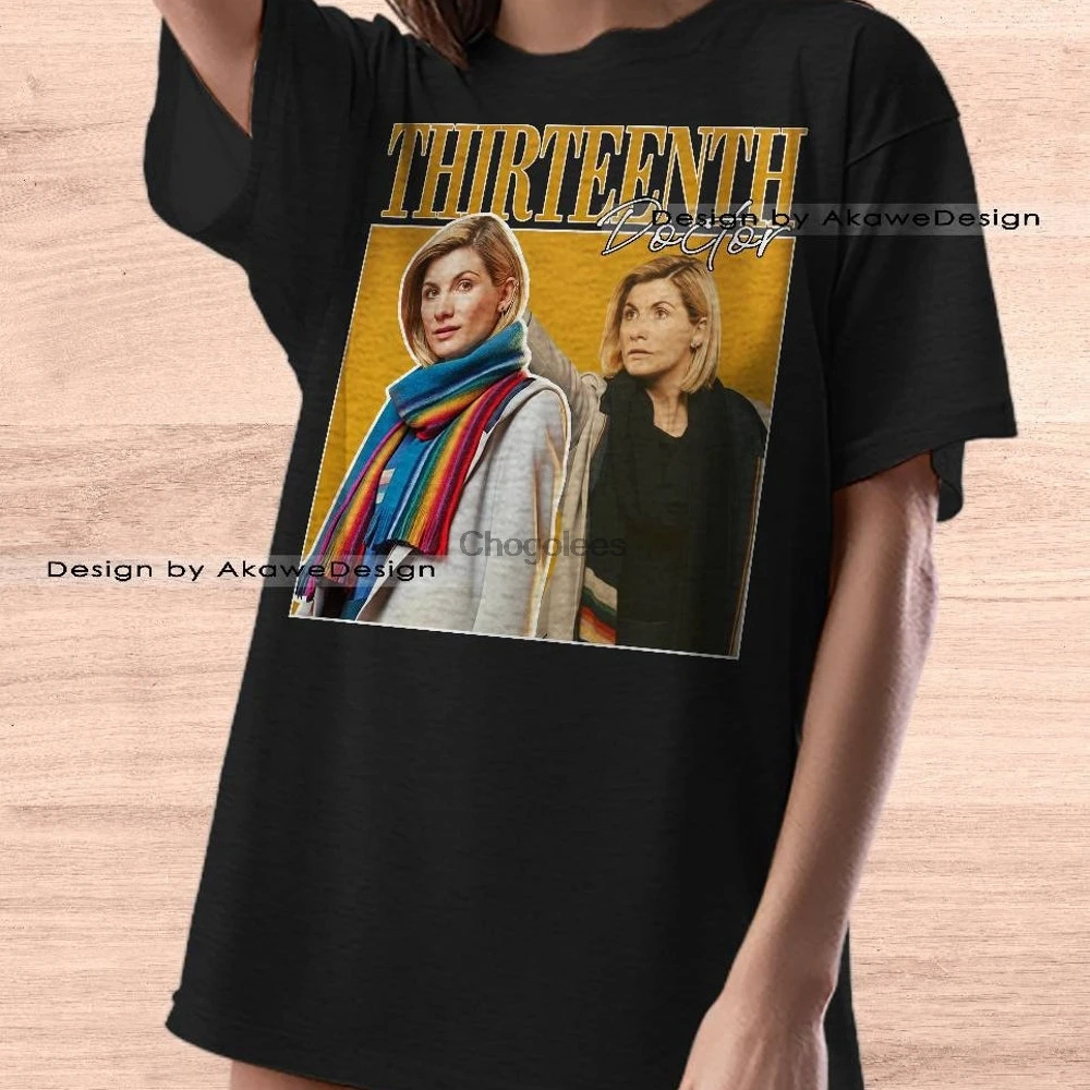 Винтажная рубашка оверсайз Limited с изображением 13-го доктора 90-х годов