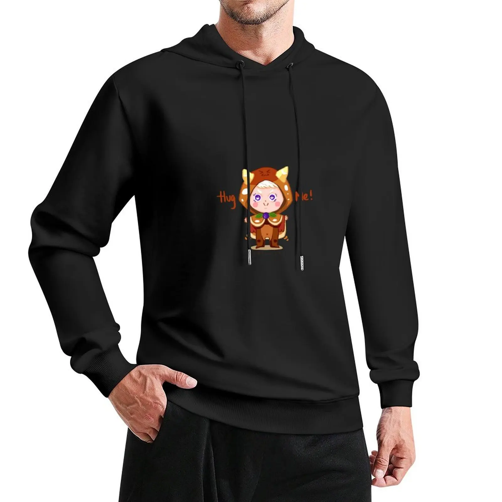 Блинное печенье - пуловер Cookie Run Kingdom с капюшоном мужская дизайнерская одежда в