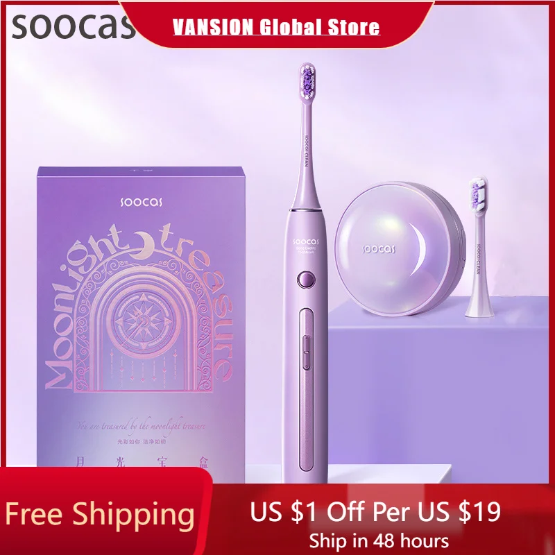 

SOOCAS X3 pro Adult Sonic Electric Toothbrush UVC Sterilization Timer Tooth Brush 4 Mode 12 Level Strength IPX7 Waterproof