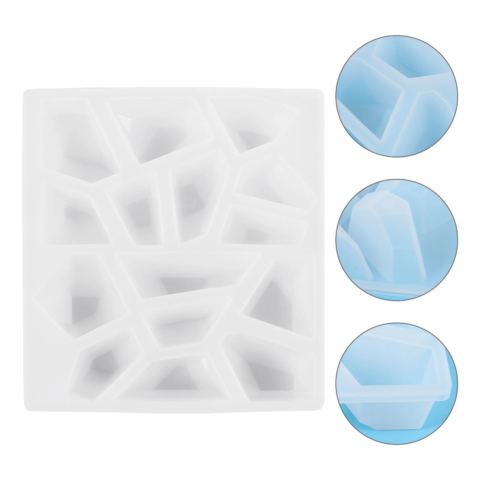 

1 pc Resin Molds for Jewelry Gemstone Pendant Resin Kit with Molds and Pigments Silicone Casting Molds Gemstone Resin