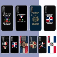 dominican republic flag phone case for samsung s21 a10 for redmi note 7 9 for huawei p30pro honor 8x 10i cover