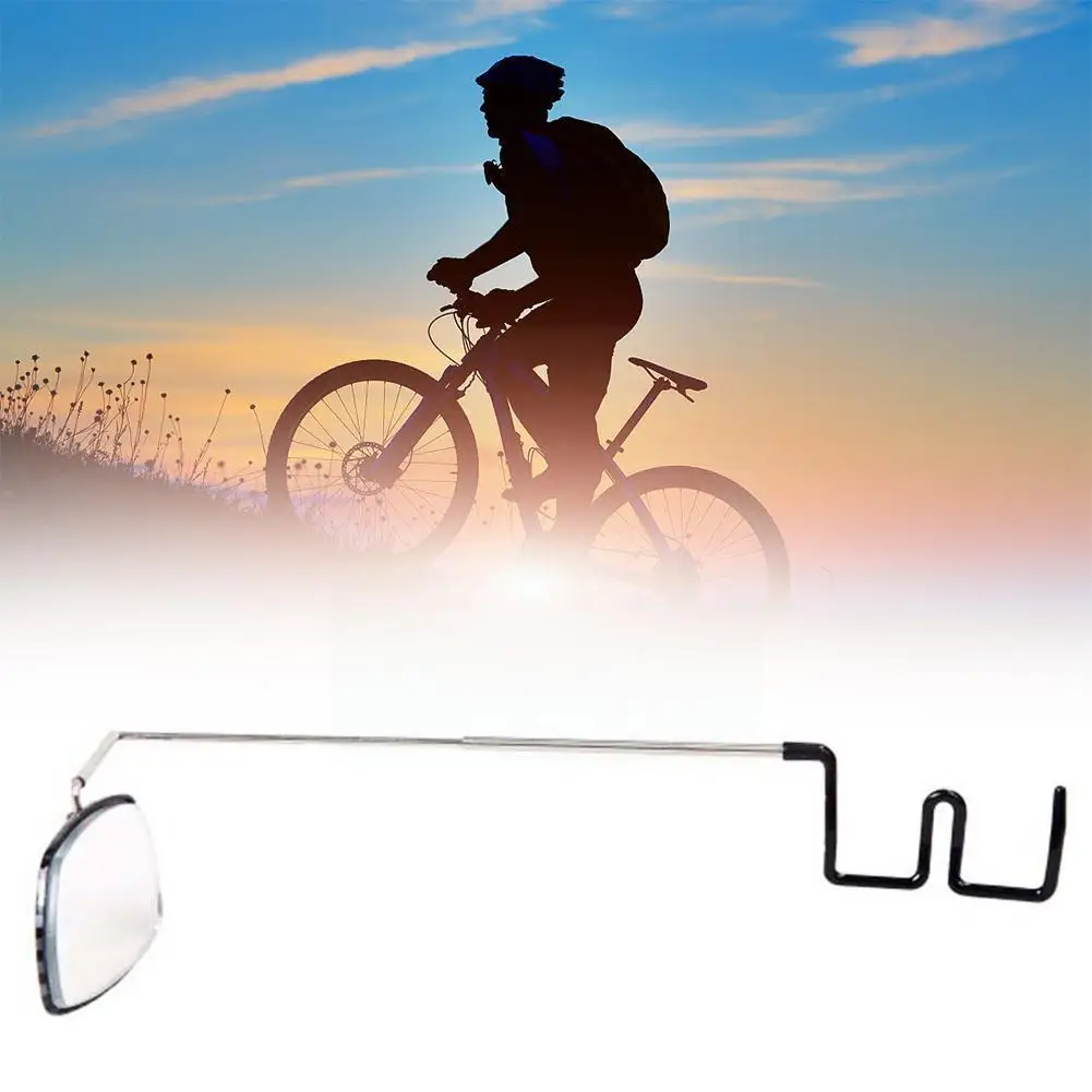 

Bike Aluminium Alloy Bike Bicycle Cycling Riding Glasses 360 Adjustment Rear Helmet Eyeglass Mount Mirror Rearview View V0n6