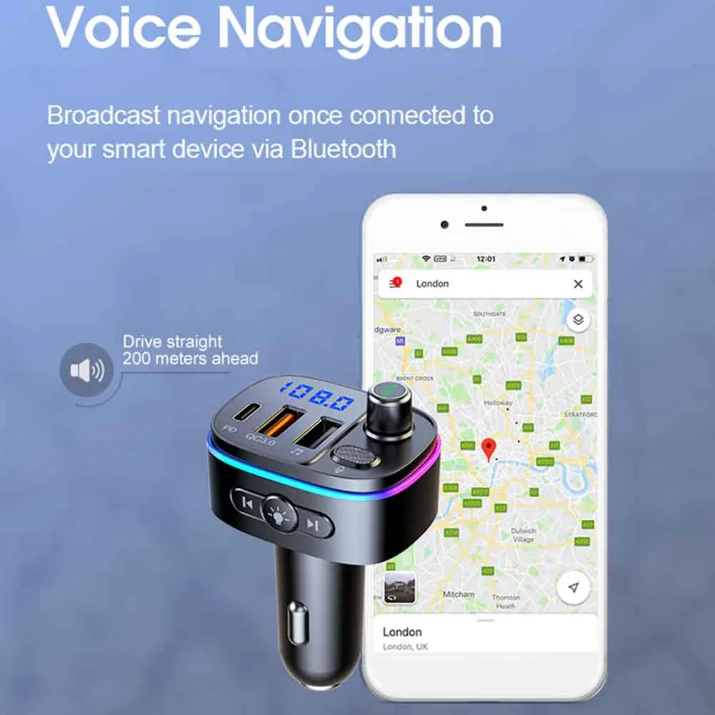 

Автомобильное зарядное устройство MP3 адаптер Bluetooth автомобильный FM MP3 шумовая обработка PD радио