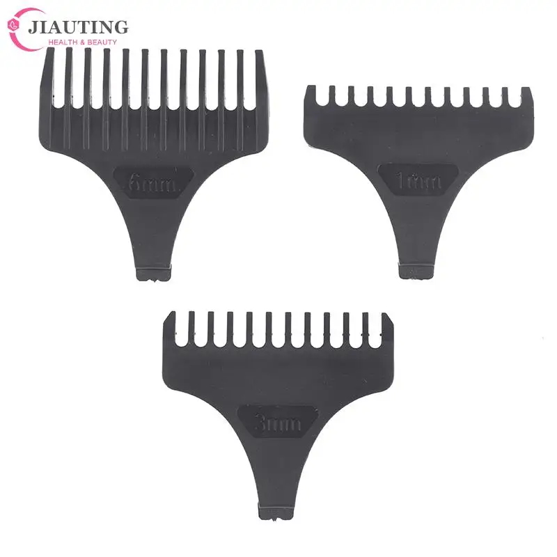 1/3Pc 1/3/6mm Universal Hair Clipper Limit Combs Guide Guard Attachment Size Barber Replacement For Electric Hair Clipper Shaver