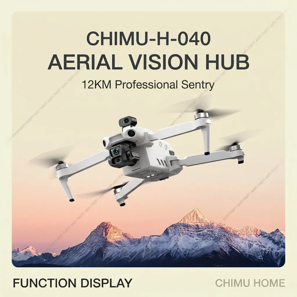 Фото 【CHIMU HOME】Умный 4K HD-центр для аэросъемки с дальностью действия 12 км, профессиональная система прецизионного полета с 3-осевым стабилизатором Sentry V5 №1
