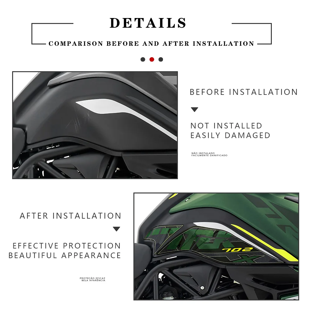 Мотоциклетные аксессуары 3D гелевая эпоксидная смола Набор наклеек коврик для