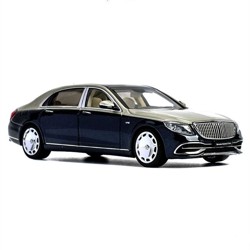 

Модель автомобиля Maybach S650 из сплава под давлением в масштабе 1:43, двухцветная, коллекционная игрушка-сувенир для взрослых из коллекции, дисплей без печати, 2019