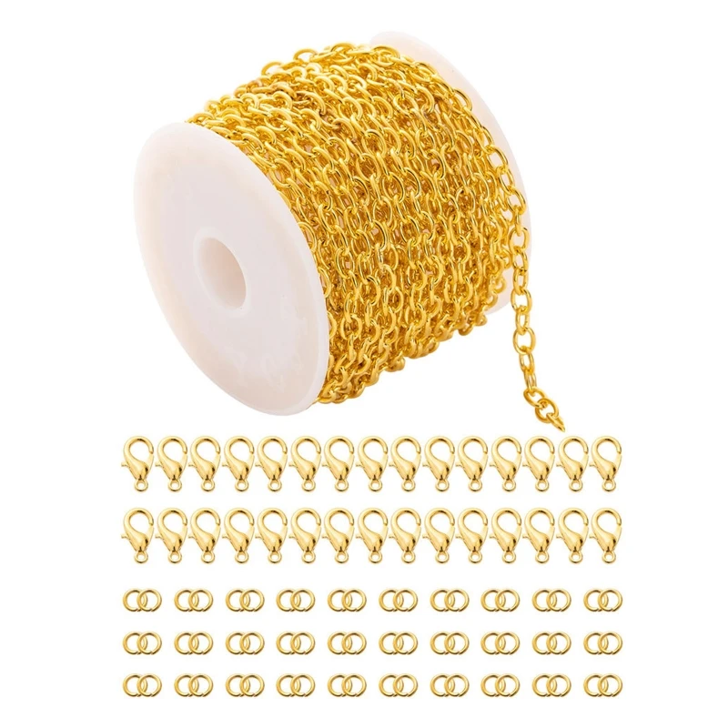 

B36D Open Jump Rings and Lobster Clasps Jewelry Tools Kit Jewelry Making Supplies Kit Jewelry Finding Kit for Necklace