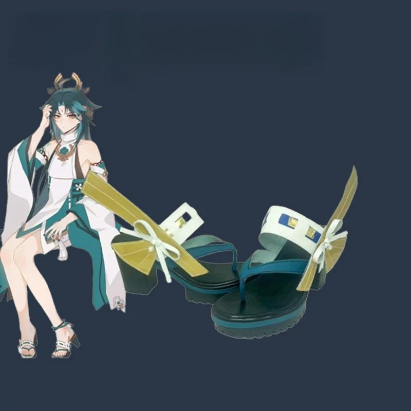GenshinImpact Yae Miko Обувь для косплея Аниме Китайский стиль Сапоги игры на Хэллоуин