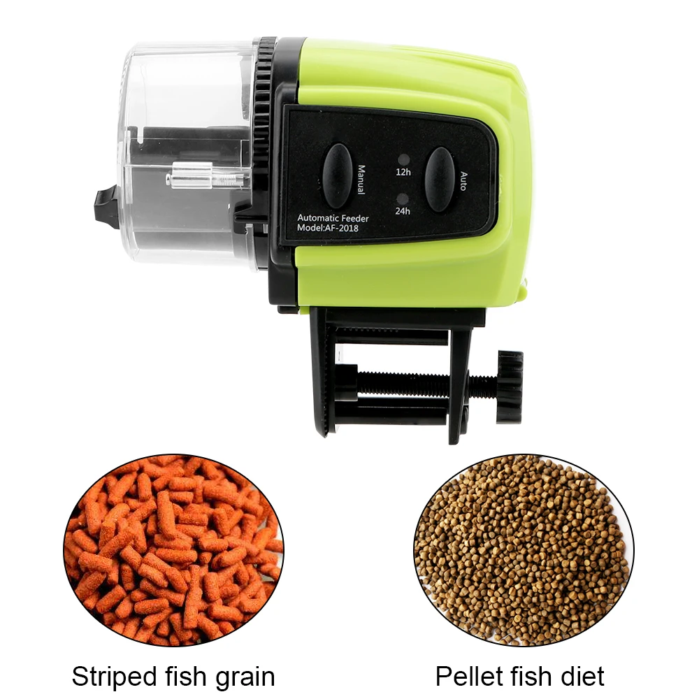 

Food Feeding Home Aquarium Digital Display Automatic Fish Timer Feeder Portable Fish Feeder Tools Plastic 1 Pcs