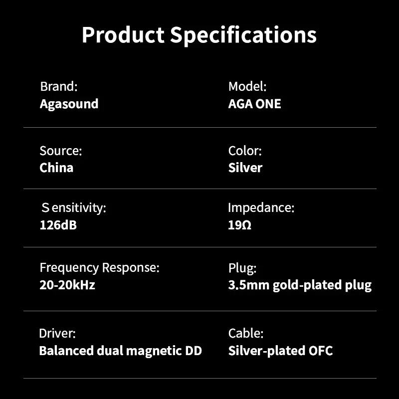 Agasound AGA ONE Balanced DCD Магнитные DD HIFI Наушники-вкладыши Монитор Проводные наушники