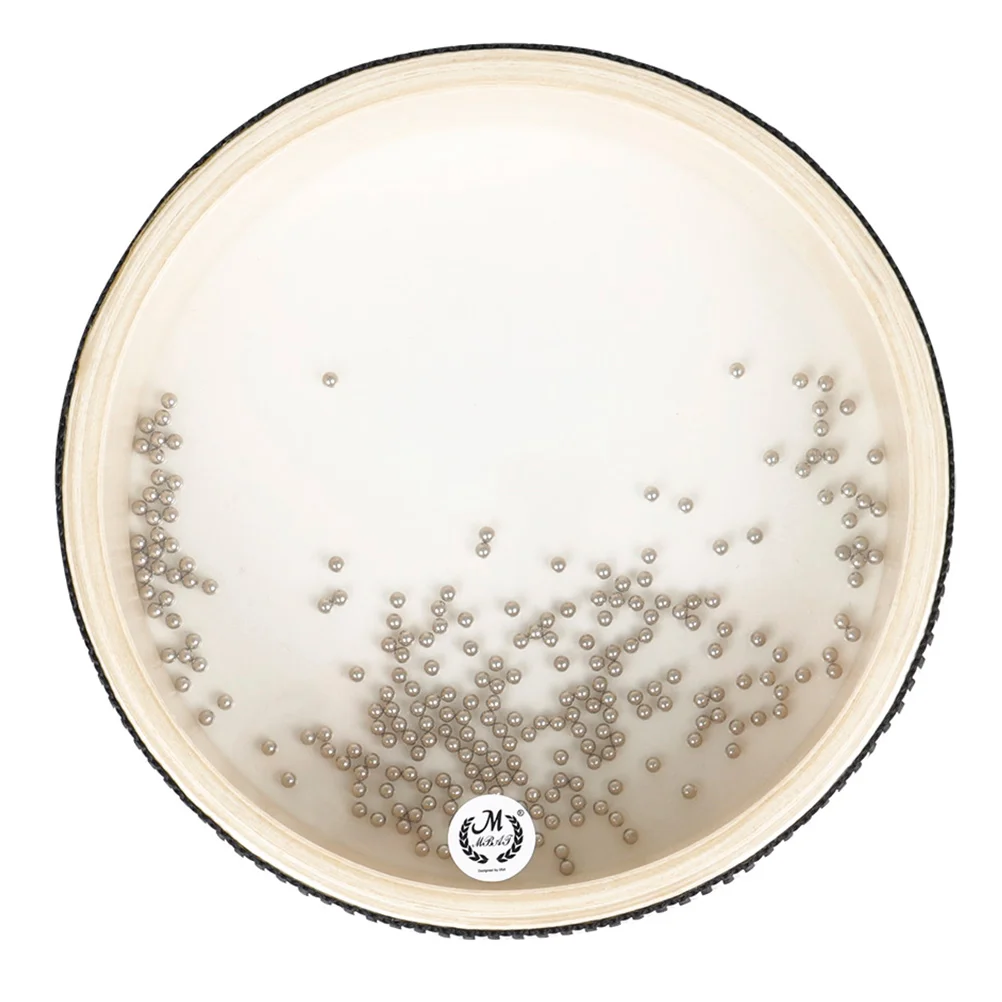 

Surf Drum Tools Kids Spring Tool Roller Shaking Drum Iron Sand Transparent Drum Drum Toy Baby Double-sided Drum