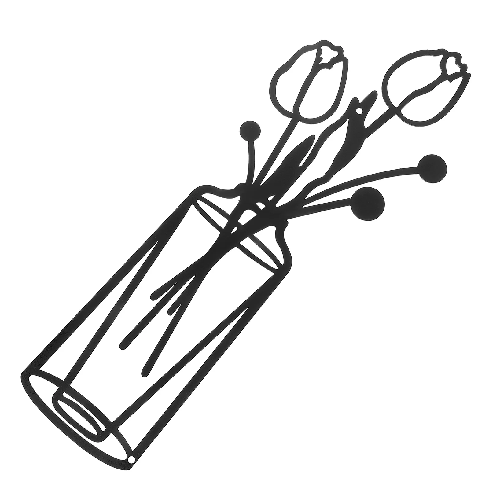 

Ваза из кованого железа, искусственные металлические аксессуары для дома, подвесное украшение, минималистский стиль