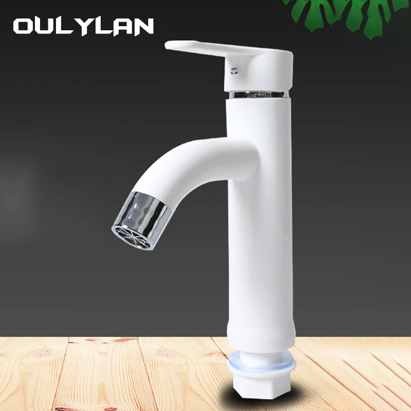 

Oulylan Outdoor Retro Antifreeze Faucet Bathroom Washbasin Sink and Counter Hot and Cold Faucet Hot Cooling Bath Faucets