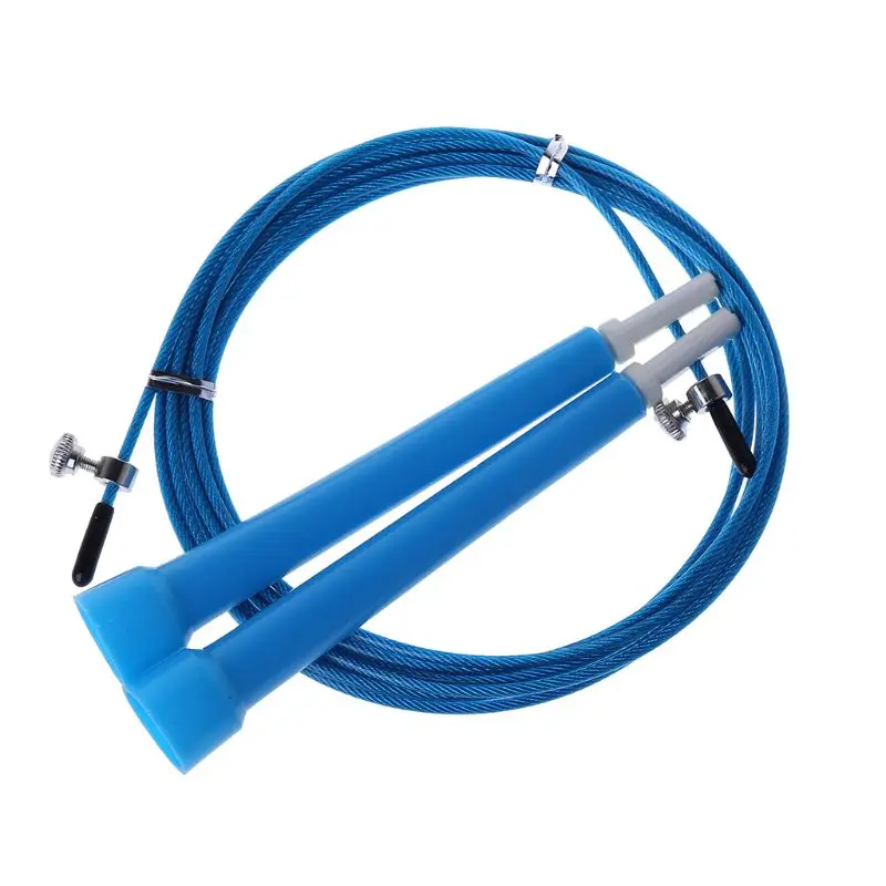 

New Adjustable Speed Steel Cable Wire Skipping Skip Jump Rope