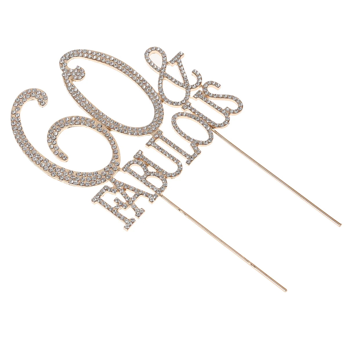 

Cake Picks Topper Cupcake Birthday Party Number Rhinestones Crystal Glitter Pick Anniversary Decor Rhinestone Acrylic