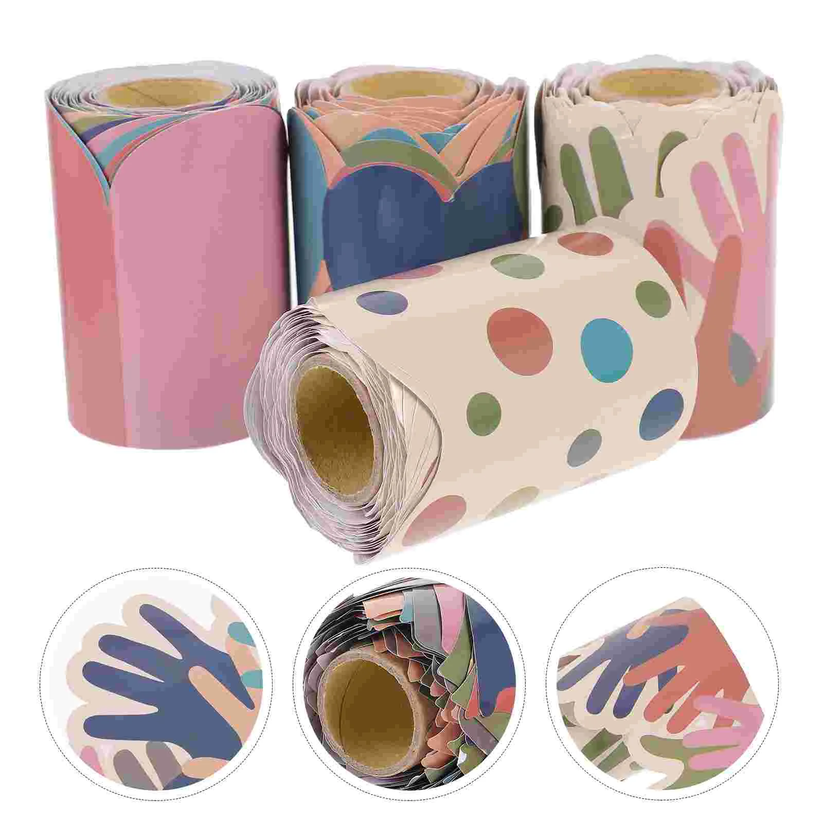 

Chalkboard Border Sticker Wear-resistant Decorative Trim Delicate Cartoon Stickers