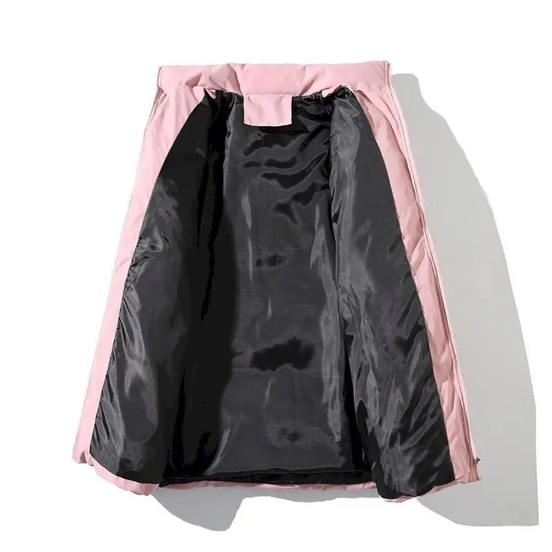 Winter Men's/Women's Pure Color Parka Coats New High-quality Brand Stand-up Collar Warm Thick Coats Fashion Casual Parka Coats