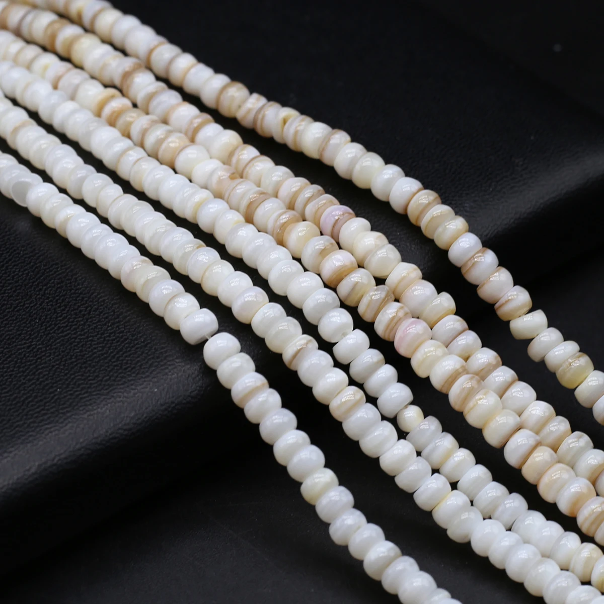

Natural White Shell Abacus Beads Loose Art Shell Polished Bead for Jewelry Making Diy Women Bracelet Necklace Accessories