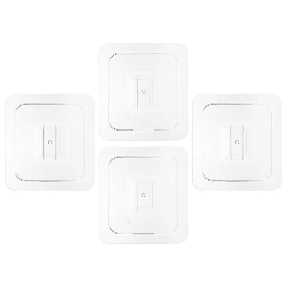 

4pcs Snack Food Box Sealing Lids Clear Protective Covers Food Box Covers Candy Fruit Box Lids