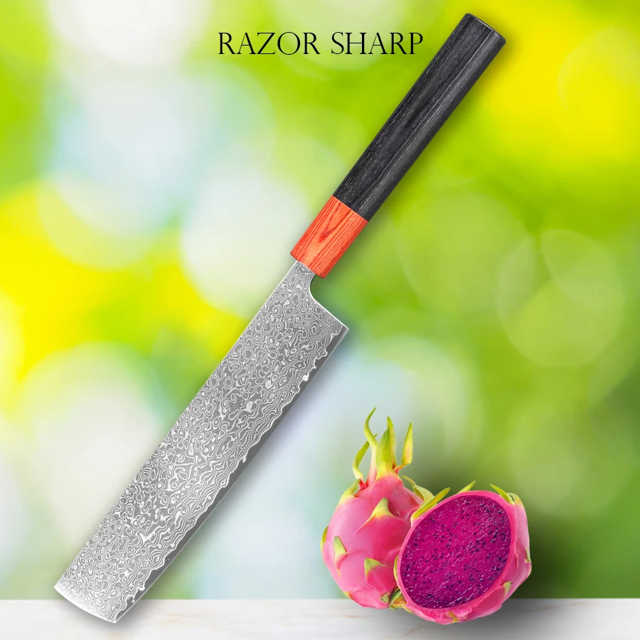 7-дюймовый нож Santoku шеф-повара в японском стиле профессиональный кухонный из