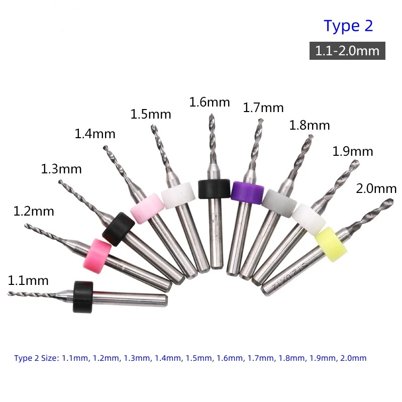 

Набор микросверл из карбида вольфрама 10 шт.