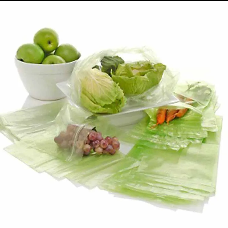 

40PCS/Bag Fresh-keeping Plastic Bags of Vacuum Food Saver Bag for Kitchen Supply Reuse Shopping Refrigerator Bag Trash Bag