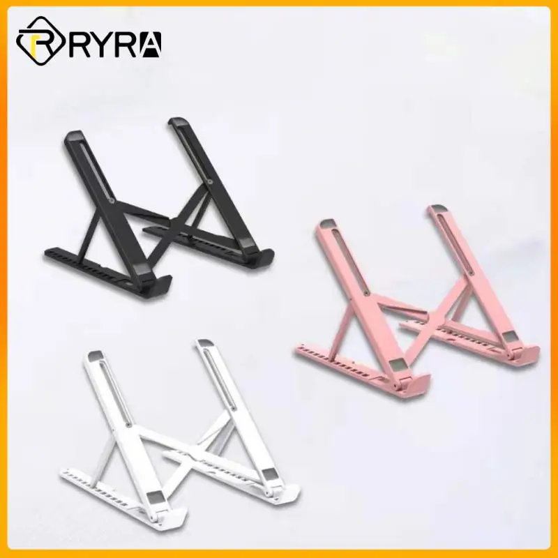 

Регулируемая подставка для ноутбука RYRA, Портативная подставка для ноутбука, пластиковый держатель, подставка, охлаждающий кронштейн для но...