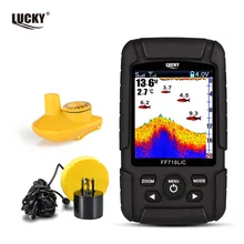 LUCKY – détecteur de poisson Portable 2 en 1, moniteur double Sonar328ft/100m, détection en profondeur, son Echo
