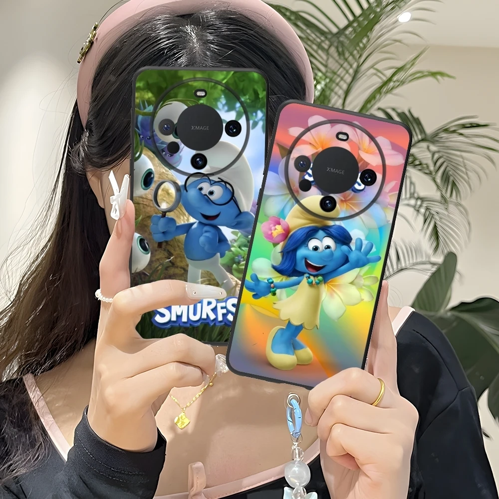 Smurfs Smurfette Smart Чехол для мобильного телефона Huawei Mate 60 50 40 30 20 10 Pro Plus Lite E 5G Черный