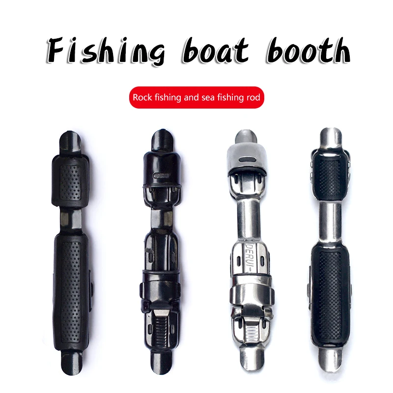 1pcs Sea Rod Raft Hand Rock Fishing Wheel Stainless Steel Clamp Seat Accessories