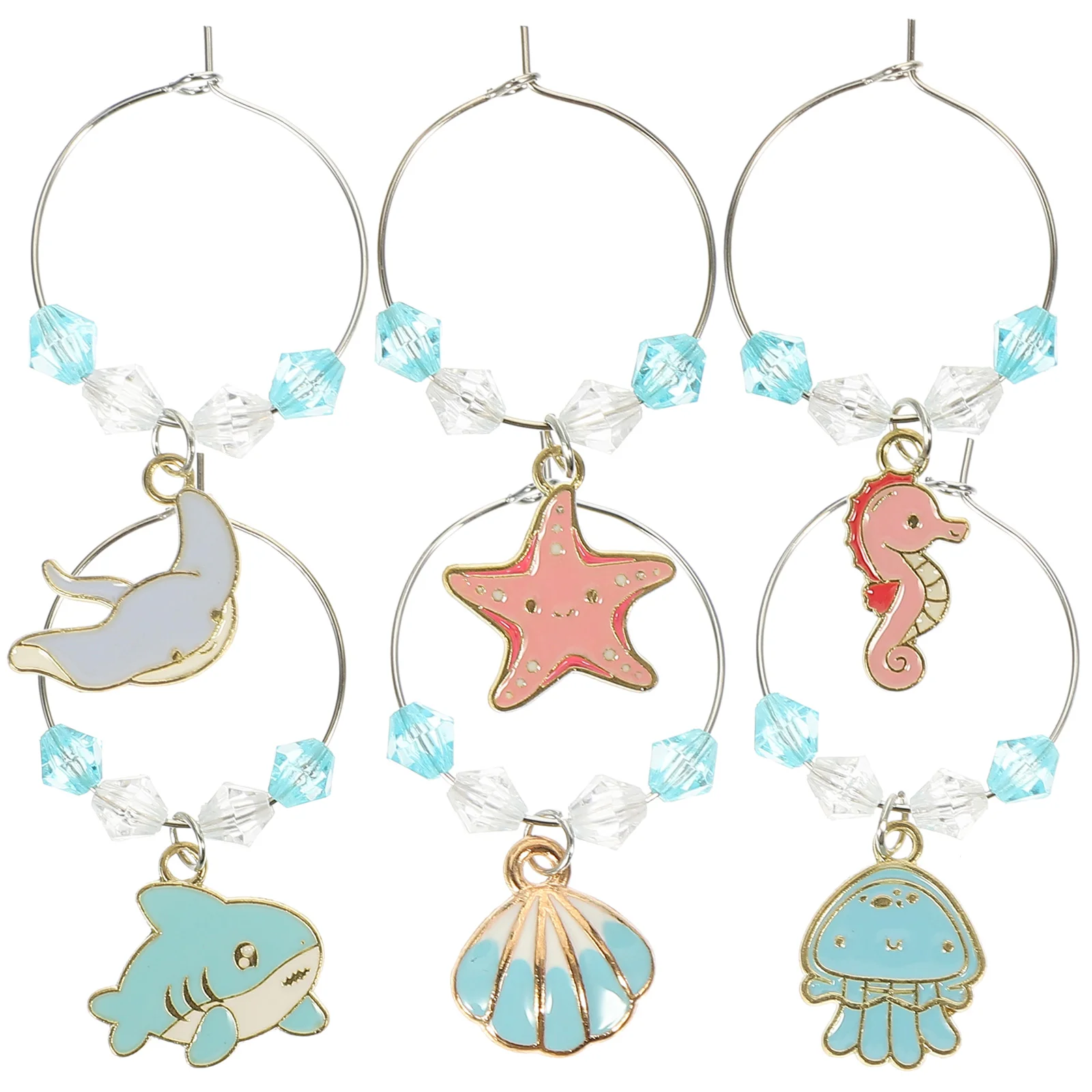 

Glass Marker Cup Champagne Drink Charm Tag Charms Bottle Drinking Identifier Recognizer Label Goblet Cocktail Ring Markers Tags