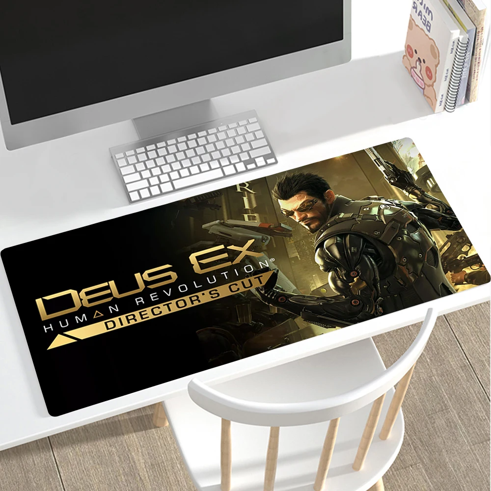 

Deus Ex Mousepad Large Gaming Rubber Mouse Pad Gamer Notbook Computer PC Accessories Player Mats XXL Mausepad Tapis De Souris